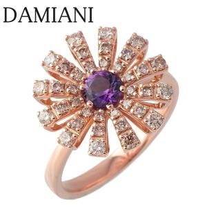 ダミアーニ マルゲリータ アメジスト ダイヤ リング ラージ 幅16mm 12号〜12.5号 750PG 新品仕上げ済 DAMIANI【16051】｜brand-theatron