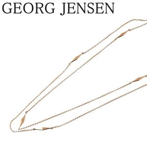 ジョージジェンセン ロング ネックレス 750YG 164cm 16.5g 新品仕上げ済 GEORG JENSEN【16114】｜brand-theatron