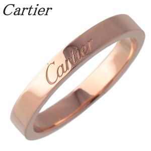 カルティエ エングレーブド リング Cドゥカルティエ #54 幅3.0mm AU750PG 新品仕上げ済 Cartier【16601】｜brand-theatron