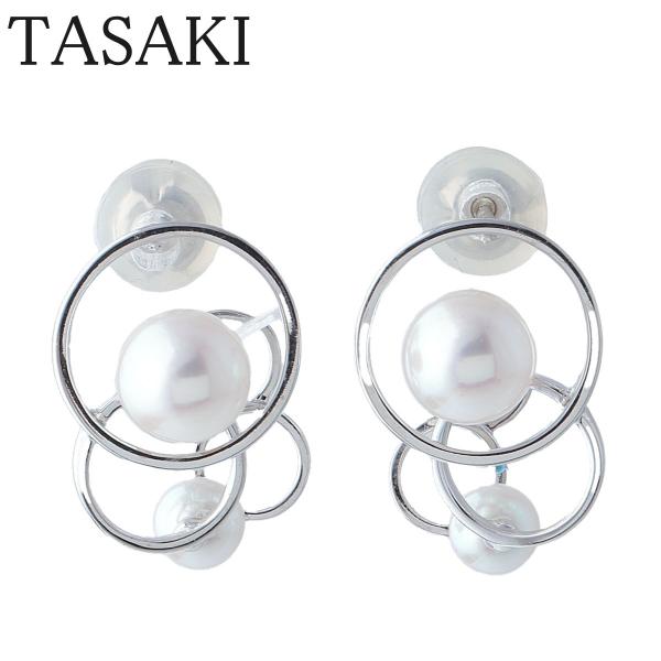 タサキ パール ピアス エニーマ 4.0mm〜5.8mm 750WG 箱 新品仕上げ済 TASAKI...