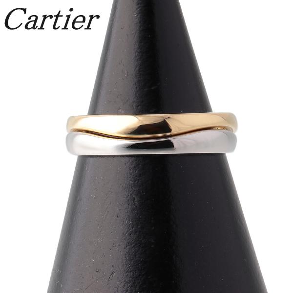 カルティエ ラブミー リング 幅5.1mm #57 750YG/WG 新品仕上げ済 Cartier【...