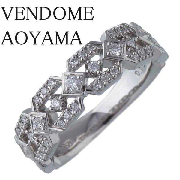 ヴァンドーム青山 ダイヤ リング エリティエール 10号 0.16ct Pt950 新品仕上げ済 V...