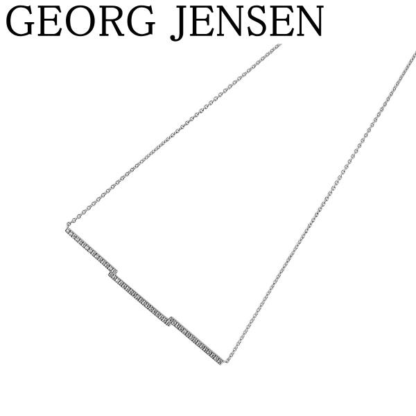 ジョージジェンセン ヴィーナス ダイヤ ネックレス #1520A 45cm 750WG 外箱 布袋 ...