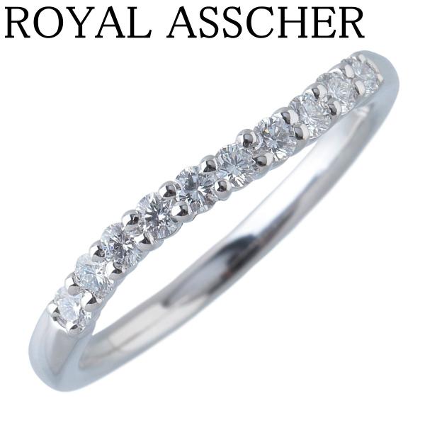 ロイヤルアッシャー ダイヤ リング ハーフエタニティ 0.22ct 10号〜10.5号 Pt900 ...