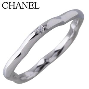 シャネル カメリア ダイヤ リング #50 1PD 750WG J3219型 保証書(2010年) 新品仕上げ済 CHANEL【25411】