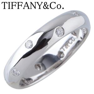 ティファニー ドッツ ダイヤ リング 12.5号 PT950 10ポイントダイヤ 新品仕上げ済 TIFFANY【25805】