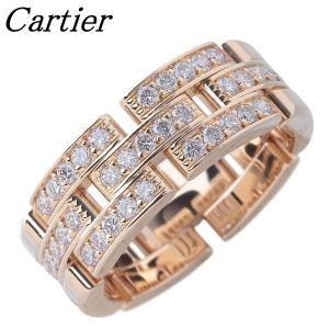 カルティエ マイヨン パンテール リング ハーフダイヤ #58 750YG 保証書(2001年) 箱 新品仕上げ済 Cartier【26214】