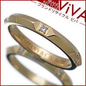 ティファニー トゥルー バンド ダイヤモンド リング 指輪 K18YG イエローゴールド 8号 2.5mm｜brand-viva