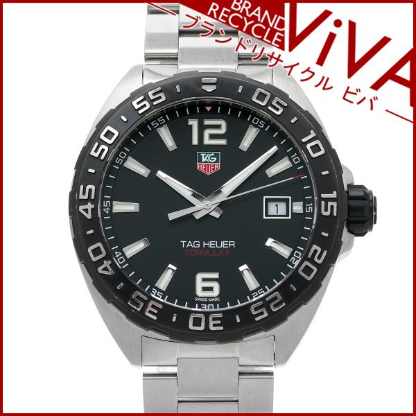 タグホイヤー メンズ腕時計 フォーミュラ1 デイト WAZ1110 SS ステンレススチール ブラッ...