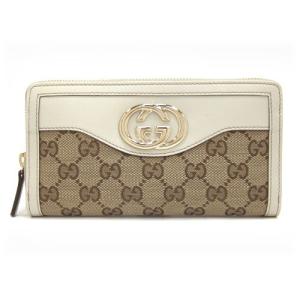 グッチGUCCI財布サイフさいふ財布 GGキャンバス ラウンドファスナー長財布 291132 新品 正規品｜brand