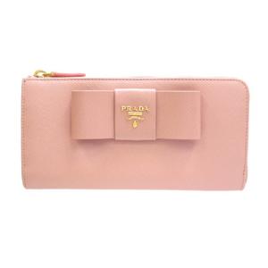 プラダ長財布 PRADA 財布 新作  リボン L字ファスナー1M1183 ORCHIDEA 新品 正規品｜brand