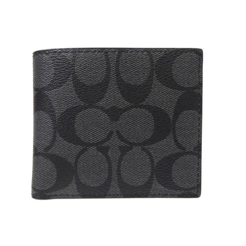 コーチ 財布 COACH メンズ 二つ折り財布 新作 新品 シグネチャー コインケース付き CY40...