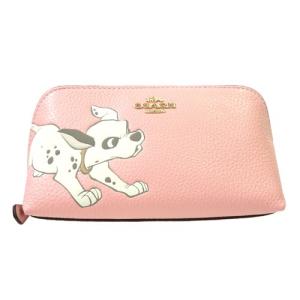 コーチ COACH ポーチ 新作 ディズニー ダルメシアン レザー コスメティック 化粧 ケース 91785 IMAOM｜brand