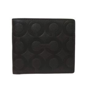 COACH コーチ 財布 メンズ 2つ折り 折財布 コンパクト アウトレット