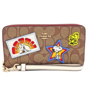 コーチ COACH 財布 2021 新作 新品 スヌーピー PEANUTS ラウンドファスナー長財布 C-4598 IME7V【コーチ箱 ショップ袋付き ギフト包装無料 】｜brand