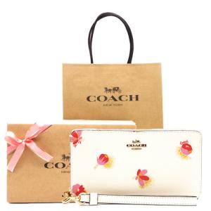 コーチ 財布 COACH 長財布 新作 新品 フローラルプリント 花柄 ファスナー長財布 C-6046 IMCAH【コーチ箱 ショップ袋付き ギフト包装無料 】｜brand