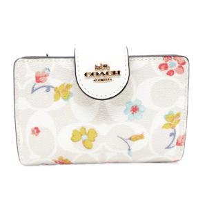 コーチ 財布 COACH サイフ 新品 フローラル 花柄 二つ折り財布  C- 8741 IMCAH【コーチ箱 ショップ袋付き ギフト包装無料】｜brand