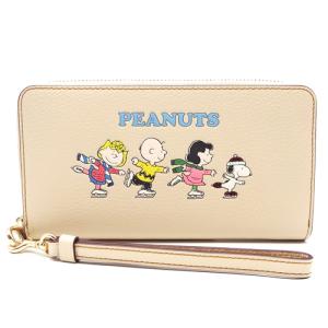 コーチ COACH 財布 新作 新品 スヌーピー PEANUTS ラウンドファスナー長財布 CF-219 IMOQY【コーチ箱 ショップ袋付き ギフト包装無料 】｜brand