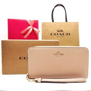 コーチ COACH 財布 長財布 新作 新品 クロスグレインレザー ラウンドファスナー C3441 IMTAU【コーチ箱 紙袋付き ギフト ラッピング無料】｜brand