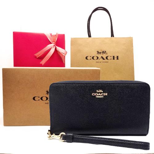 コーチ COACH 財布 長財布 新作 新品 クロスグレインレザー ラウンドファスナー C3441 ...