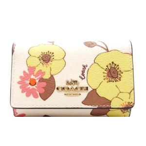 コーチ キーケース COACH キーケース 新品 新作 フローラルプリント 花柄 C1799 IMCAH【コーチ箱 紙袋付き ギフト ラッピング無料】｜brand