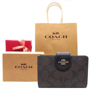 COACH（コーチ） 財布 折財布 二つ折り シグネチャー チェック柄 格子