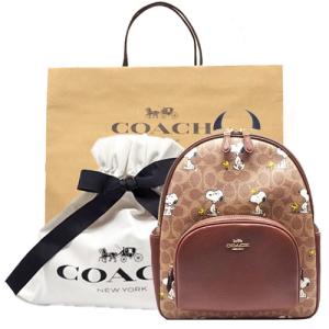 COACH スヌーピー 2025 リュック バックパック コラボ ブランド COACH 2025新作 コーチ x スヌーピー ピーナッツ コラボ バックパック