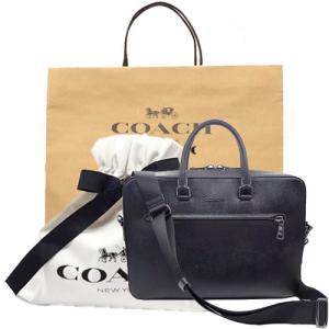 COACHコーチ バッグ メンズ 新作 新品 コーチ ビジネス バック ブリーフケース クロスグレインレザー CR271 QBBK ブラック【コーチ紙袋付 ギフト包装無料】