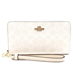 COACH（コーチ） 財布 レディース 長財布 アウトレット アイスブルー