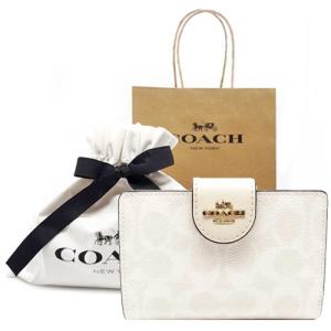 コーチ 2つ折り財布美品  シグネチャー柄 COACH（コーチ） 財布 新作 新品 シグネチャー二つ折り財布 CEC29 IMPO
