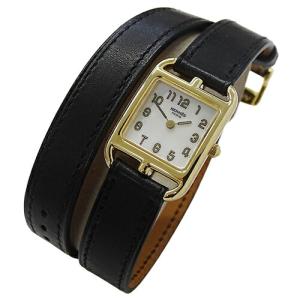 エルメス HERMES 時計 レディース ブランド クリッパー クロノグラフ クオーツ QZ ステンレス SS CL1.310 シルバー ブラック 磨き済み 【中古】 HERMES（エルメス） 時計 レディース ブランド クリッパー クロノ