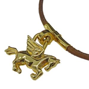 エルメス HERMES チョーカー レディース ブランド 本革 ゴールド