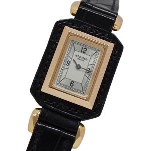 エルメス HERMES 時計 レディース ブランド クリッパー クロノグラフ クオーツ QZ ステンレス SS CL1.310 シルバー ブラック 磨き済み 【中古】 HERMES（エルメス） 時計 レディース ブランド クリッパー クロノ