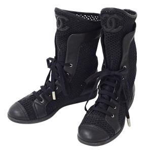 CHANEL（シャネル） ブーツ レディース ブランド ロングブーツ レザー