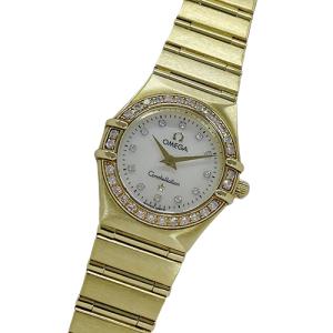 オメガ OMEGA コンステレーション ミニ 1267.15 時計 レディース ブランド ダイヤモンド クオーツ QZ ステンレス SS ゴールド YG コンビ フルバー 磨き済み 【中古】 OMEGA - オメガ OMEGA コンステレーション ミニ 1267.15 時計