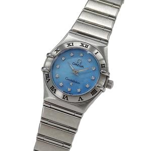 オメガ OMEGA コンステレーション ミニ 1267.15 時計 レディース ブランド ダイヤモンド クオーツ QZ ステンレス SS ゴールド YG コンビ フルバー 磨き済み 【中古】 OMEGA - オメガ OMEGA コンステレーション ミニ 1267.15 時計