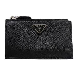 PRADA（プラダ） カードケース メンズ ブランド サフィアーノ ブラック