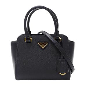 PRADA（プラダ） 2WAY ハンドバッグ ショルダーバッグ レザー ブラック