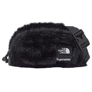 シュプリーム Supreme バッグ レディース メンズ ブランド ボディバッグ ウエストバッグ ファー ブラック NORTH FACE ノースフェイス