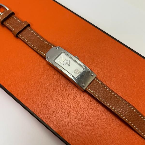 送料込み　稼働品　HERMES　エルメス　腕時計　ケリー２　KT1.210　クオーツ　ステンレススチ...