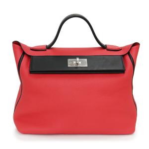 （新品・未使用品）エルメス HERMES 24/24 ヴァンキャトル 35 ハンドバッグ トゴ ヴォースイフト レザー Rouge pivoine ルージュピボワンヌ レッド 赤 C刻印｜brandbrand