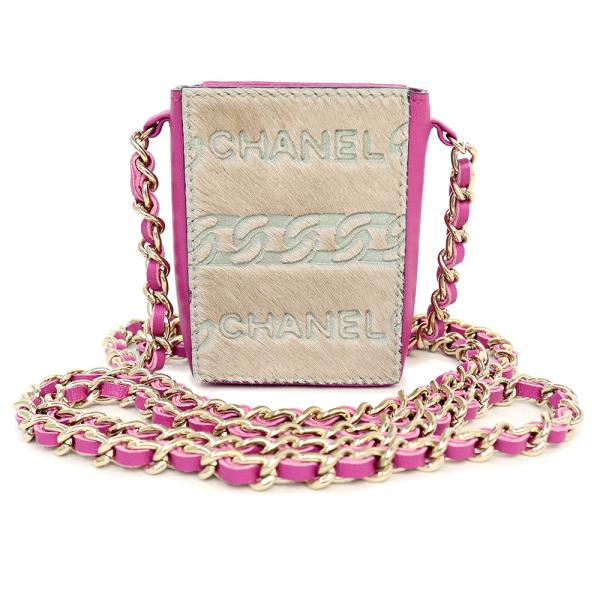 （新品同様品）シャネル CHANEL シガレットケース アクセサリー チェーンショルダー ポーチ 斜...