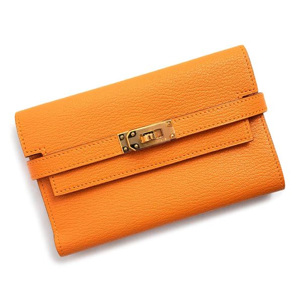 （新品・未使用品）エルメス HERMES ケリーウォレット デプリアン ミディアム 三つ折り財布 シ...