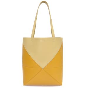 （新品・未使用品）ロエベ LOEWE パズルフォルド トートバッグ シャイニーカーフスキン サンフラワー ダークバター イエロー 黄 A779G50X18｜brandbrand