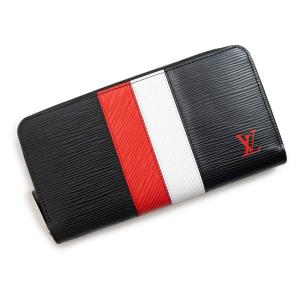 （新品・未使用品）ルイ ヴィトン LOUIS VUITTON ストライプ ジッピーウォレット ラウンドファスナー 長財布 エピレザー ブラック ホワイト レッド M62983 箱付｜brandbrand