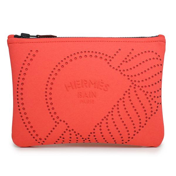 （新品・未使用品）エルメス HERMES ネオバン カノエH PM フラット ポーチ ポリアミド エ...