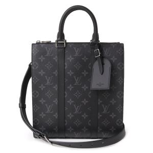 （新品・未使用品）ルイ ヴィトン LOUIS VUITTON サックプラ クロス 2way ショルダー ハンドバッグ 斜め掛け モノグラムエクリプス レザー ブラック 黒 M46098｜brandbrand