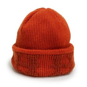 （新品同様品）エルメス HERMES Hロゴ ニット帽 キャップ 帽子 カシミヤ 100％ オレンジ｜brandbrand