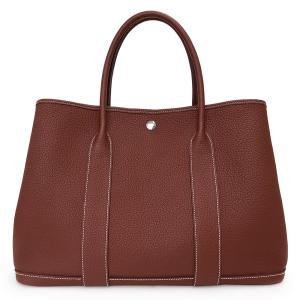 （新品・未使用品）エルメス HERMES ガーデンパーティ 36 PM ハンドバッグ ネゴンダ レザー ルージュアッシュ レッド ボルドー 赤 シルバー金具 Y刻印｜brandbrand