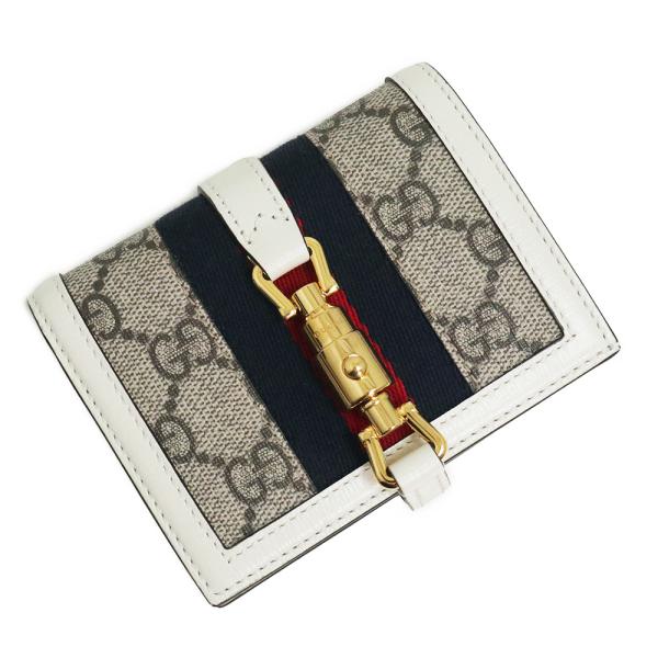 （新品・未使用品）グッチ GUCCI ジャッキー 1961 二つ折り財布 GGスプリームキャンバス ...